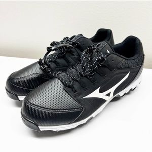 NEW Mizuno Women's Black 9-Spike Swift 6 Low Metal Softball Cleats Shoes